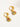 18k Gold-plated Vintage Bell Tower Earrings