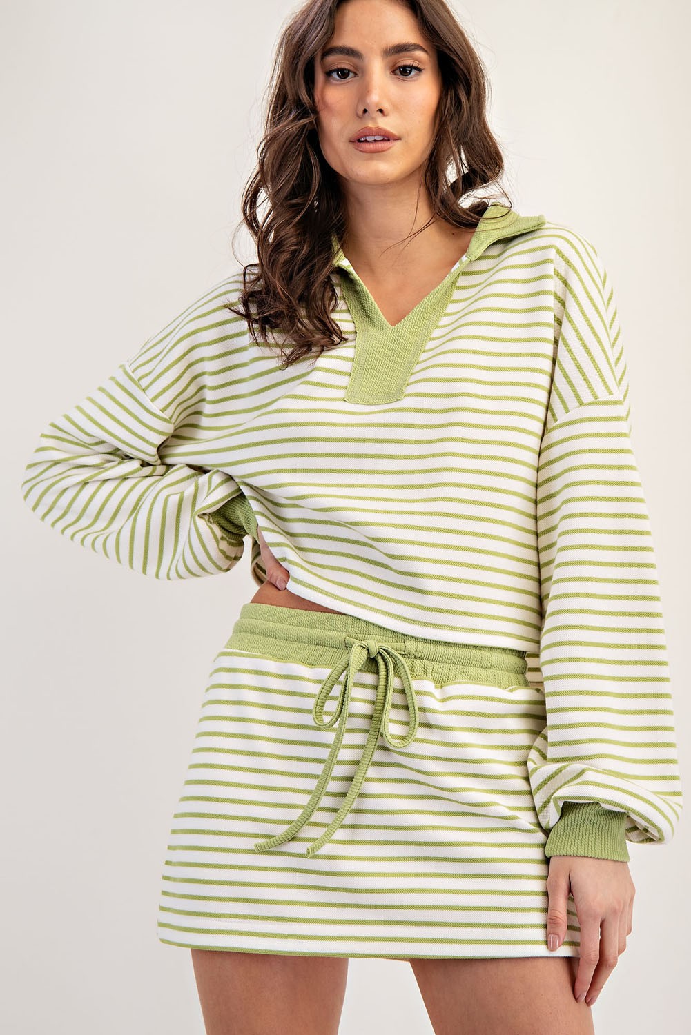 Comfy Stripes Long Sleeve & Skort Set - Comfy Core 🧸☁️