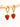 18k Gold Non-tarnish Strawberry Earring