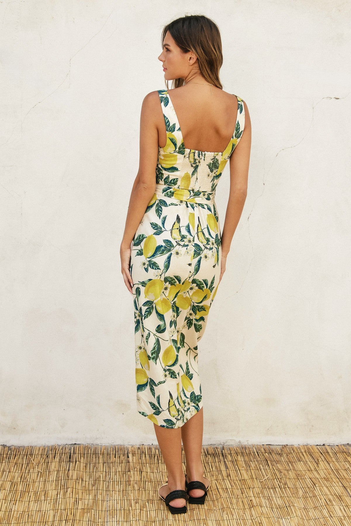 mackenzie midi dress in limoncello Camila Coelho Collection: June