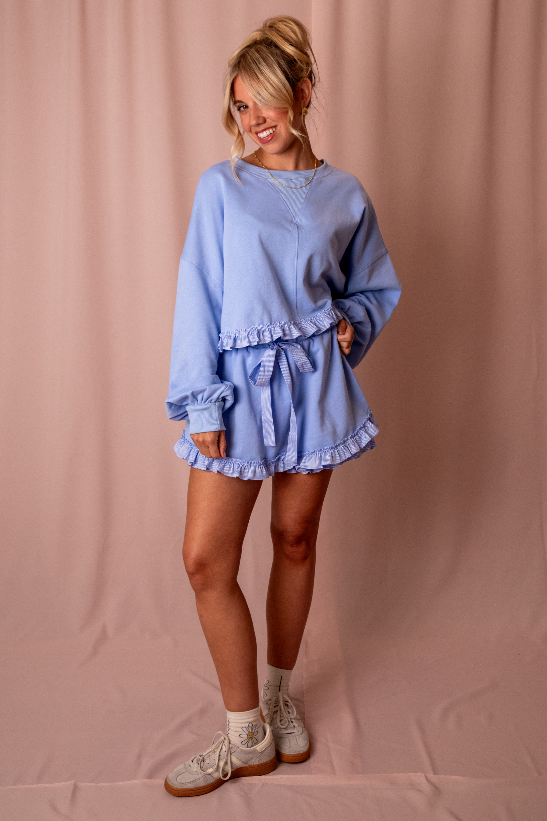 Cloud Nine Gingham Ruffle Set - Comfy Core 🧸☁️